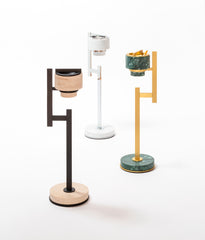 Rimini Marble & Metal Standing Ashtray