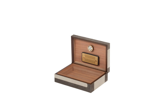 Giobagnara x Stéphane Parmentier: Flow Suede-Covered Wood Cigar Case Humidor | Stylish Cigar Accessory, Elegant Storage & Gift Item | 2Jour Concierge, #1 luxury high-end gift & lifestyle shop