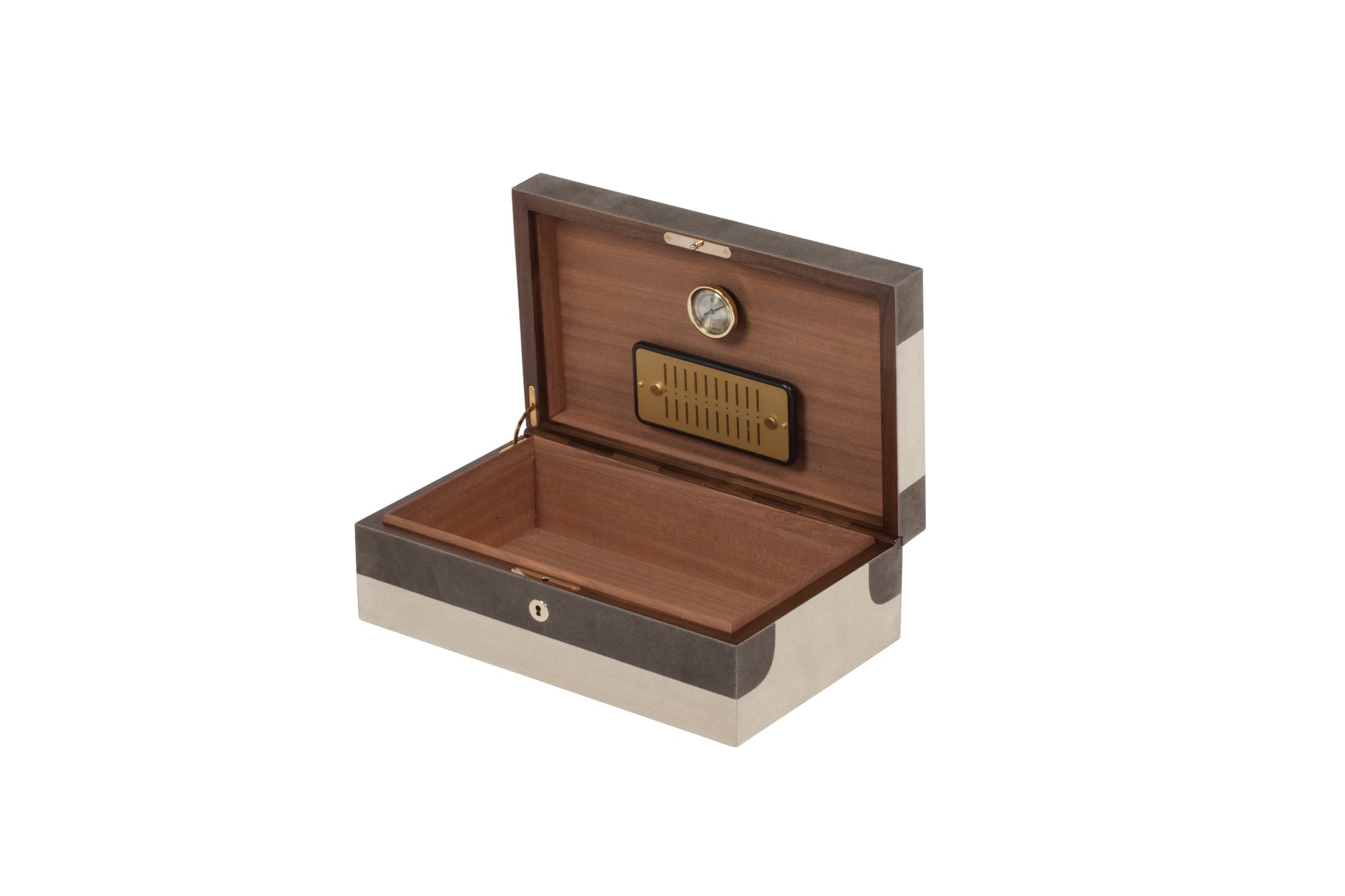 Giobagnara x Stéphane Parmentier: Flow Suede-Covered Wood Cigar Case Humidor | Stylish Cigar Accessory, Elegant Storage & Gift Item | 2Jour Concierge, #1 luxury high-end gift & lifestyle shop