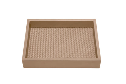 Riviere Febe Handwoven Rectangular Valet Tray | Leather Tray | Padded Handwoven Lining | Perfect for Yacht Decor | Available at 2Jour Concierge, #1 luxury high-end gift & lifestyle shop