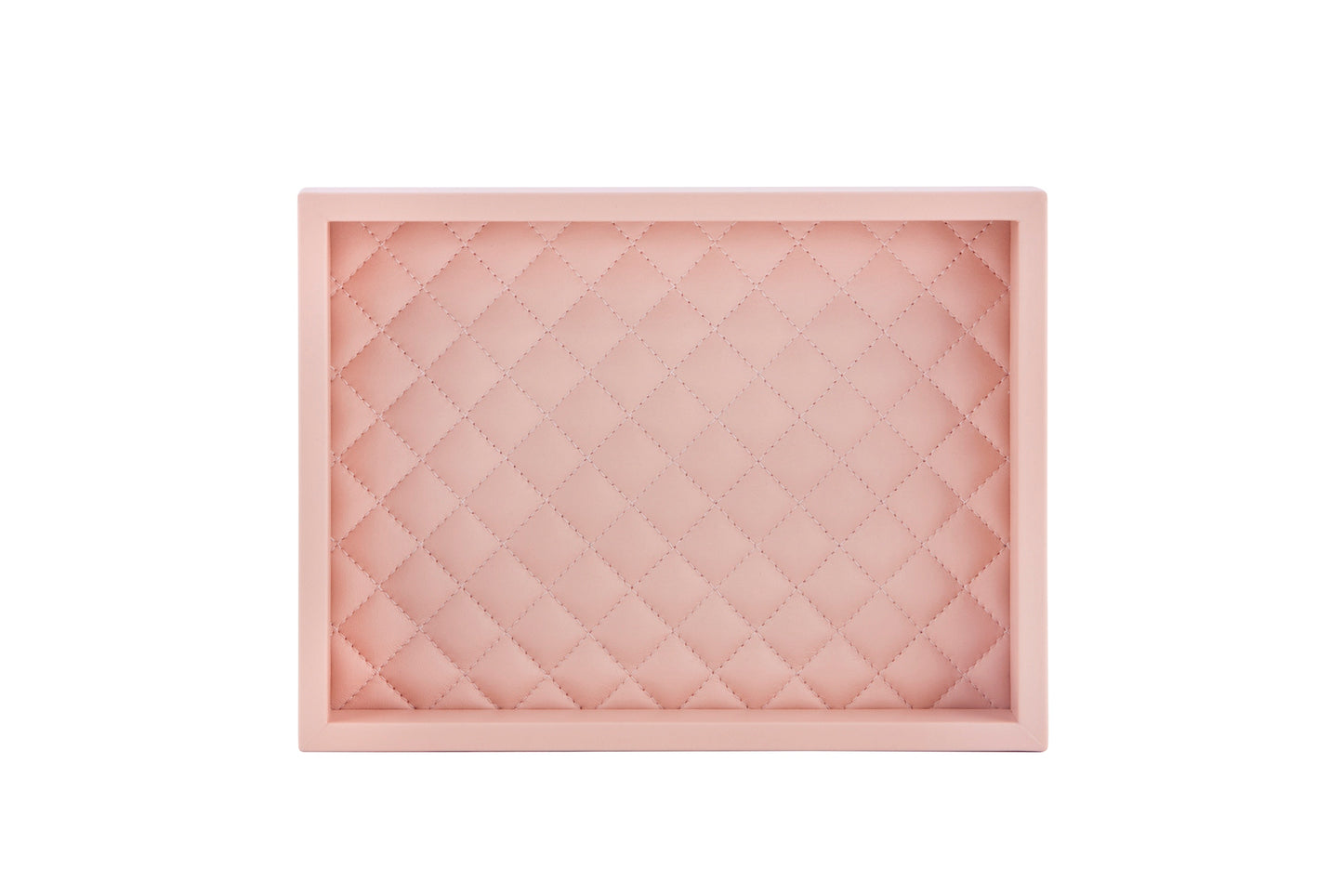 Riviere Febe Diamonds Rectangular Valet Tray | Leather Tray | Quilted Diamonds Padded Lining | Perfect for Yacht Decor | Available at 2Jour Concierge, #1 luxury high-end gift & lifestyle shop