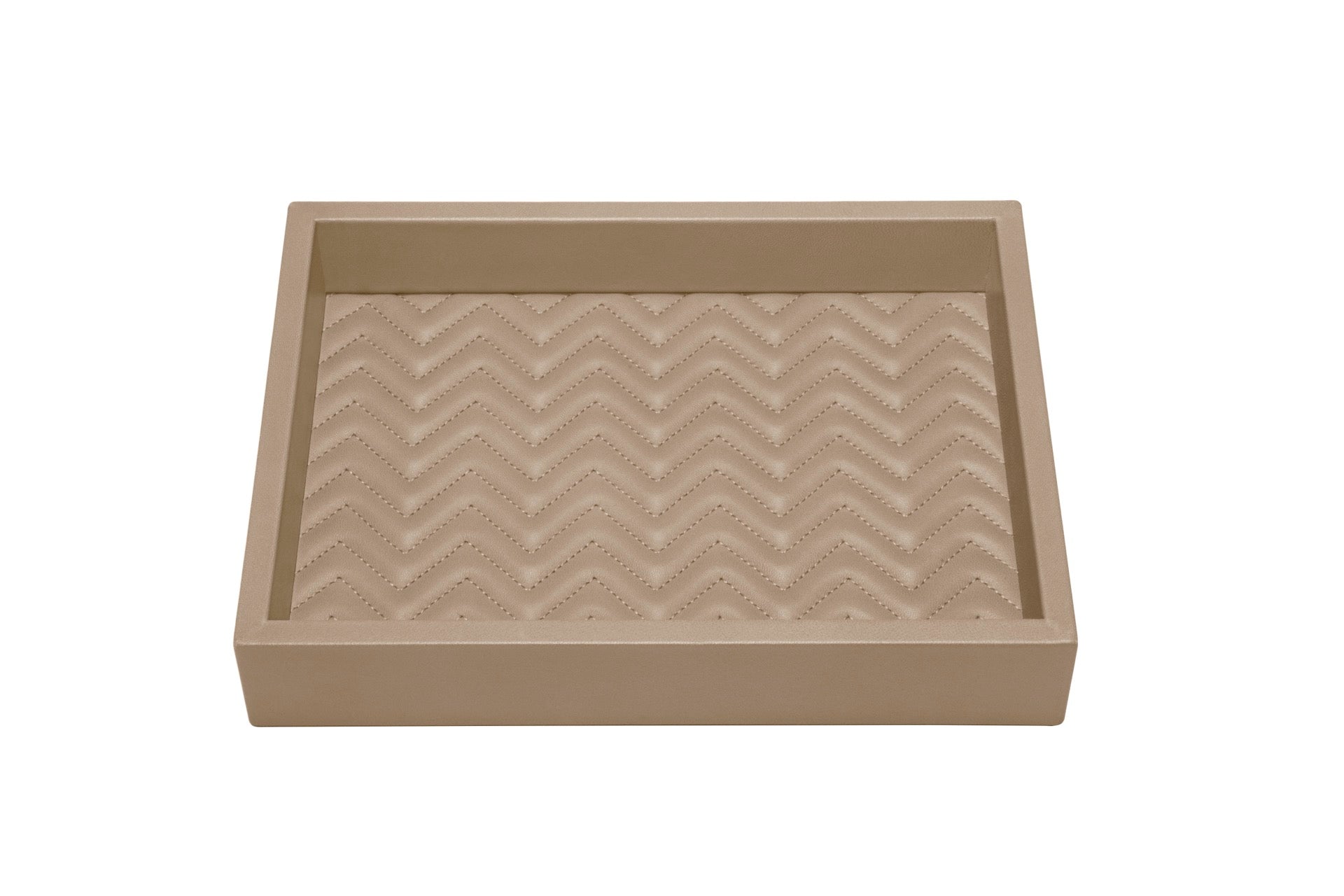 Riviere Febe Leather | Valet Trays: Leather trays with quilted or woven padded lining in various patterns and shapes | Decor / Valet Trays | 2Jour Concierge, your luxury lifestyle shop | luxury interiors, home organization, refined lifestyle, designer trays, handcrafted décor