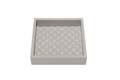 Riviere Febe Leather | Valet Trays: Leather trays with quilted or woven padded lining in various patterns and shapes | Decor / Valet Trays | 2Jour Concierge, your luxury lifestyle shop | luxury interiors, home organization, refined lifestyle, designer trays, handcrafted décor