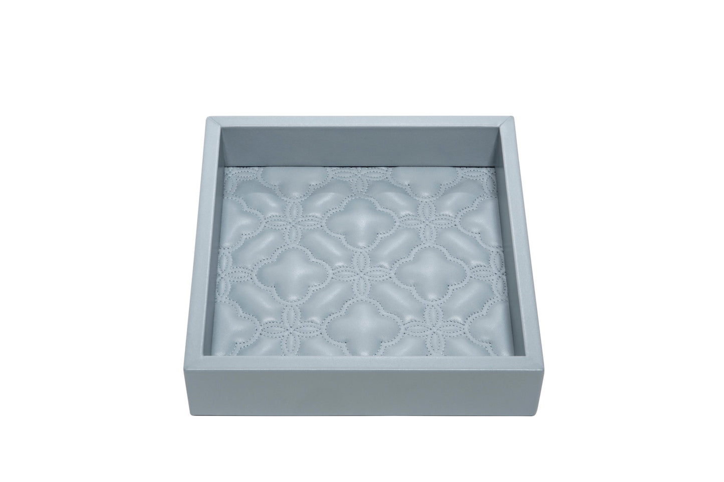 Riviere Febe Leather | Valet Trays: Leather trays with quilted or woven padded lining in various patterns and shapes | Decor / Valet Trays | 2Jour Concierge, your luxury lifestyle shop | luxury interiors, home organization, refined lifestyle, designer trays, handcrafted décor