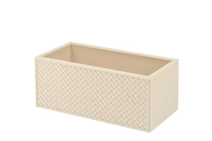 Riviere Scilla Handwoven Basket | Multi-purpose Container Box | Handwoven Leather | Perfect for Yacht Decor | Explore a Range of Luxury Home Accessories at 2Jour Concierge, #1 luxury high-end gift & lifestyle shop