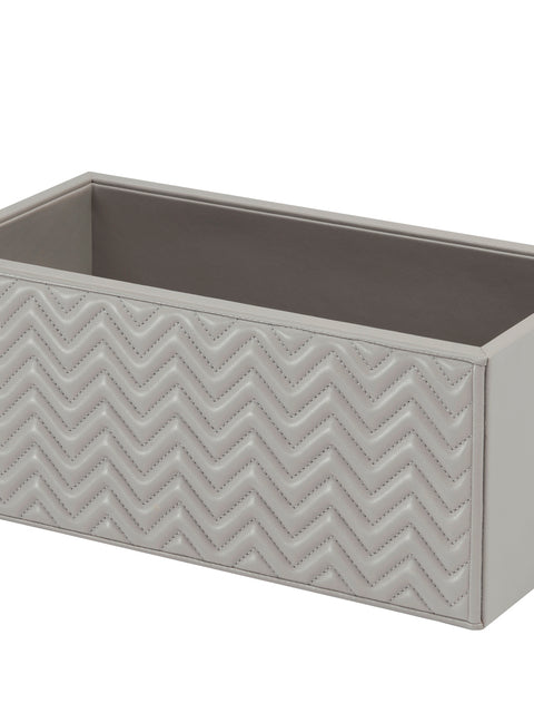 Riviere Scilla Quilted Herringbone Leather Storage Basket | Multi-purpose Container Box | Quilted Herringbone Padded Leather | Perfect for Yacht Decor | Explore a Range of Luxury Home Accessories at 2Jour Concierge, #1 luxury high-end gift & lifestyle shop