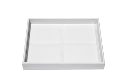 Riviere Eva Classic Rectangular Valet Tray | Leather Tray | Stitched Padded Lining | Ideal for Yacht Decor | Available at 2Jour Concierge, #1 luxury high-end gift & lifestyle shop