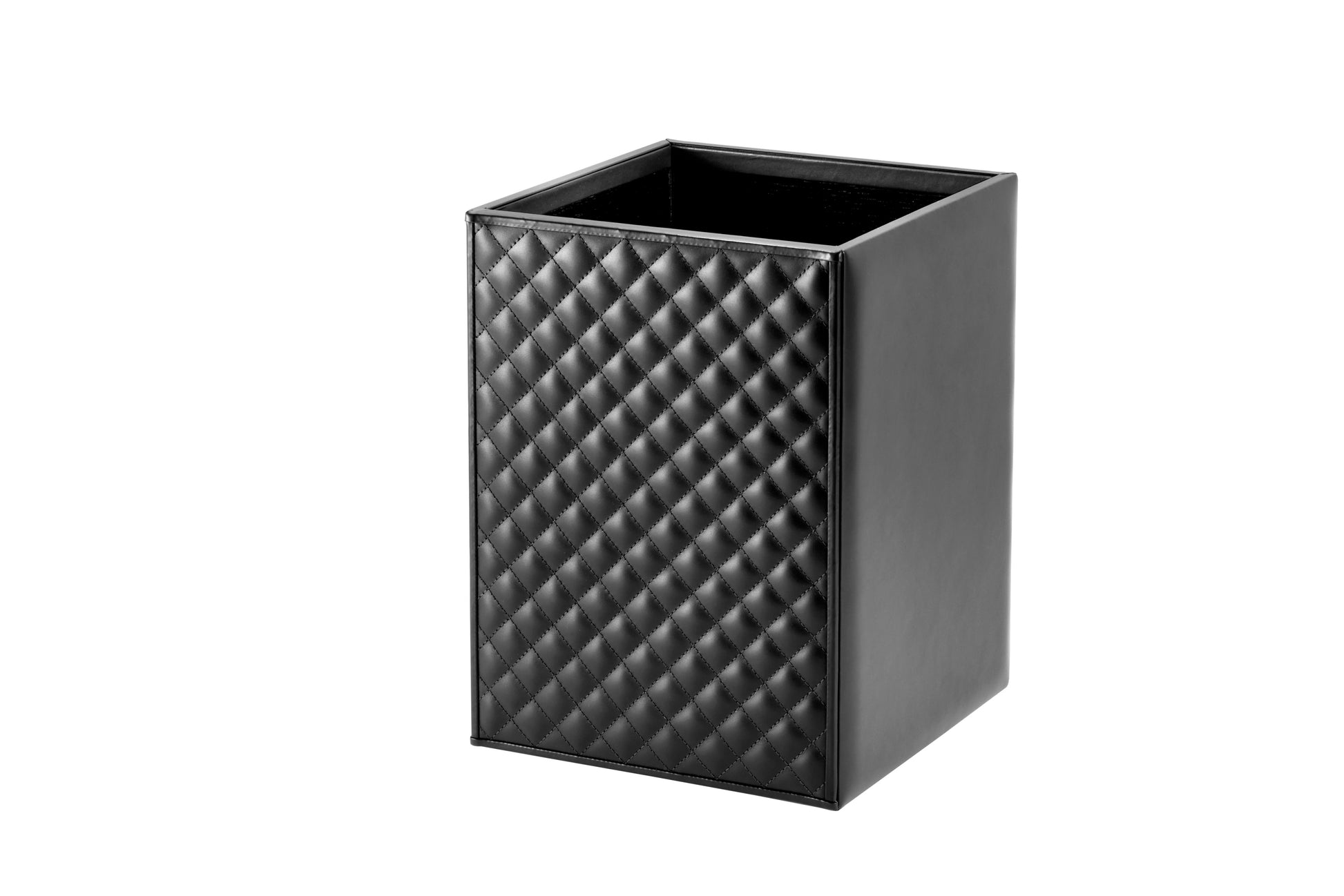 Riviere Ivo Diamonds Leather Wastepaper Bin | Luxury Home Accessories, Elegant Waste Disposal & Decorative Items | 2Jour Concierge, #1 luxury high-end gift & lifestyle shop