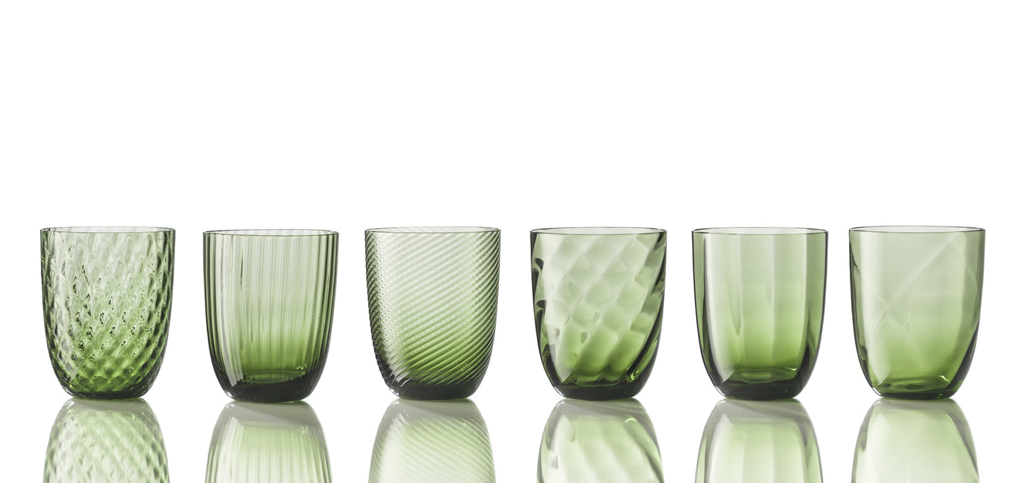 Idra Textured Murano Glass Tumbler, Set of 6