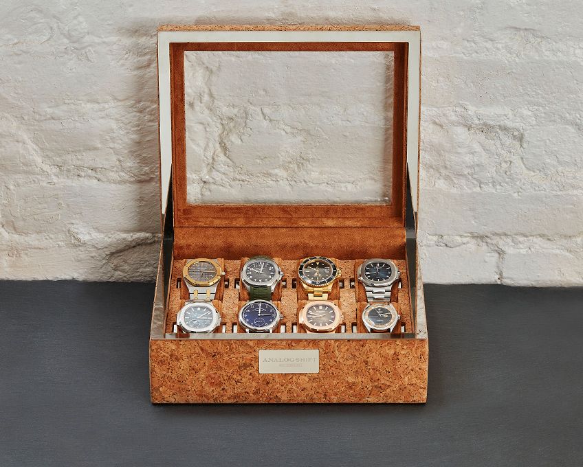 WOLF Analog/Shift 1976 Collection 8 Piece Watch Box | Luxury watch winders, rolls, boxes | 2Jour Concierge, #1 luxury high-end gift & lifestyle shop