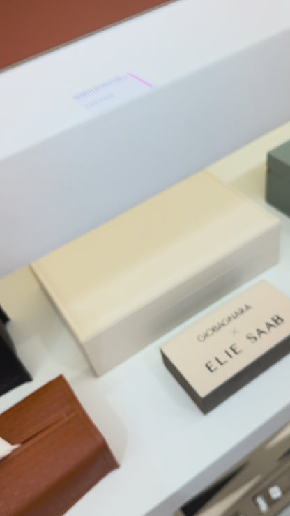 x Elie Saab Monogram Leather Glasses Box with Suede Lining
