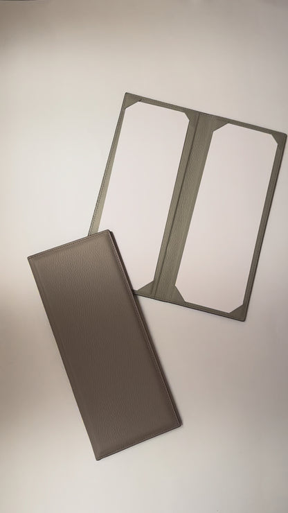 Leather-Covered Cocktail Menu Holder