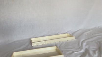 Bea Resin Tray, Rectangular