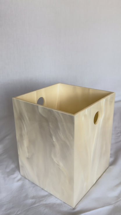 Bea Resin Paper Bin, Square