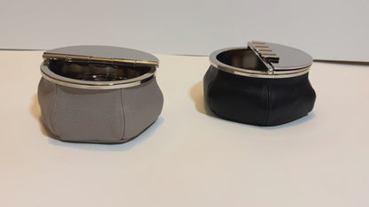 Barry Windproof Brass & Leather Bean Bag Ashtray