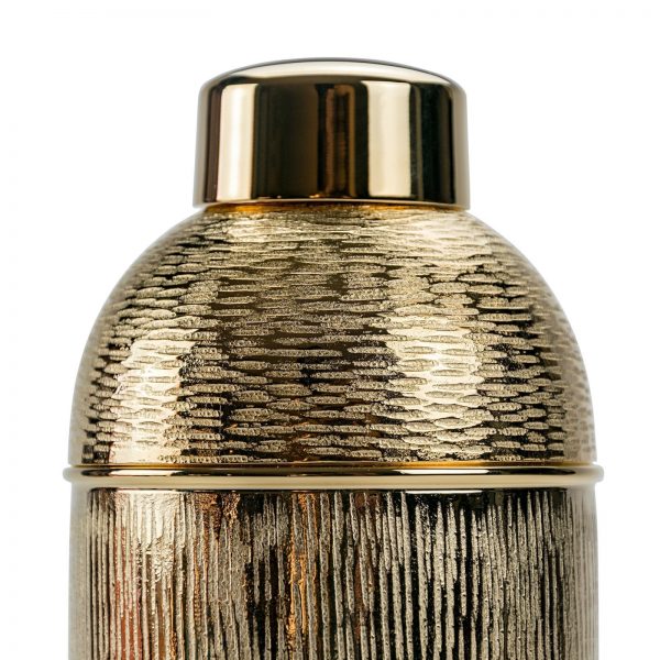 Zanetto Corteccia Gold-Plated Cocktail Shaker | Exquisite Design, High-Quality Craftsmanship | Stylish Addition to Your Barware Collection | Explore a Range of Luxury Bar Accessories at 2Jour Concierge, #1 luxury high-end gift & lifestyle shop